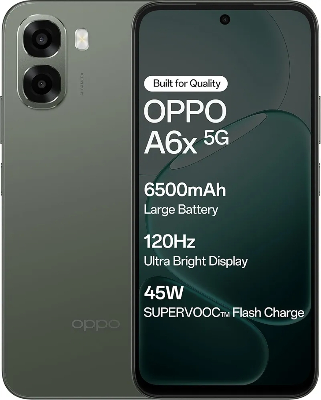 Oppo A6X 5G (Olive Green, 6GB RAM, 128GB Storage)